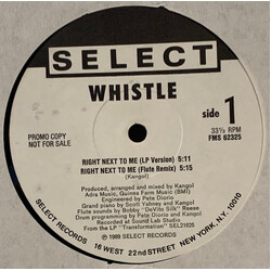 Whistle Right Next To Me USED VINYL 12INCH PROMO