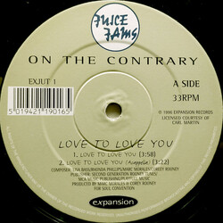 On The Contrary Love To Love You Vinyl 12" USED
