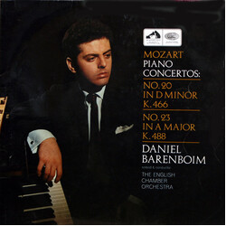 Wolfgang Amadeus Mozart / Daniel Barenboim / English Chamber Orchestra Piano Concertos: No.20 In D Minor K.466 / No.23 In A Major K.488 Vinyl LP USED