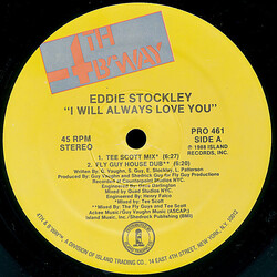 Eddie Stockley I Will Always Love You USED VINYL 12INCH 45 RPM PROMO STEREO