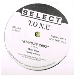 T.O.N.E. Rumors 2002 VINYL 12" USED
