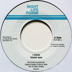 Tenor Saw I Know USED VINYL 7INCH