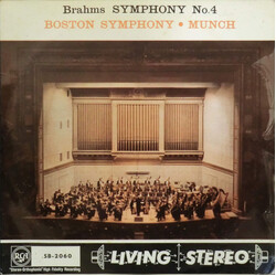 Charles Munch / Boston Symphony Orchestra Brahms Symphony No. 4 In E Minor, Op. 98 Vinyl LP USED