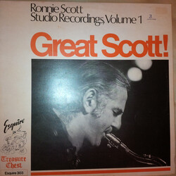 Ronnie Scott Great Scott!  Ronnie Scott Studio Recordings Volume 1 Vinyl LP USED