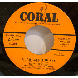 Cliff Steward And His Boro Lounge Boys Alabama Jubilee / Ten Little Fingers and Ten Little Toes USED VINYL 7INCH 45 RPM