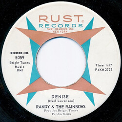 Randy & The Rainbows Denise / Come Back USED VINYL 7INCH 45 RPM SINGLE