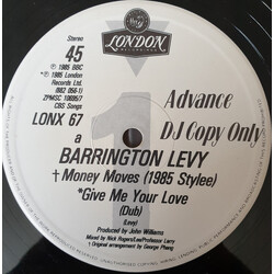 Barrington Levy Money Moves (1985 Stylee) Vinyl 12" USED