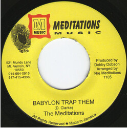 The Meditations Babylon Trap Them USED VINYL 7INCH 45 RPM