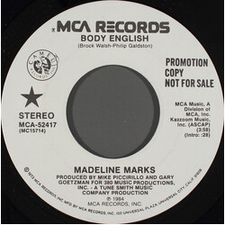 Madeline Marks Body English USED VINYL 7INCH 45 RPM PROMO