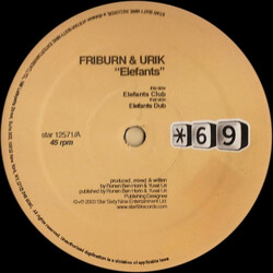 Friburn & Urik Elefants USED VINYL 12INCH 45 RPM