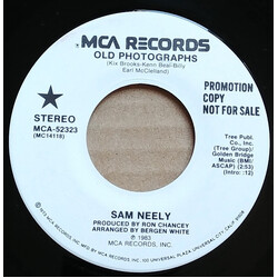 Sam Neely Old Photographs USED VINYL 7INCH 45 RPM PROMO