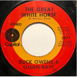 Buck Owens / Susan Raye The Great White Horse / Your Tender Loving Care USED VINYL 45 RPM 7INCH SINGLE
