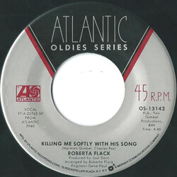 Roberta Flack Killing Me Softly With His Song / Trade Winds USED VINYL 7INCH 45 RPM REISSUE