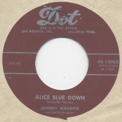 Johnny Maddox (2) / The Rhythmasters Alice Blue Gown / Twilight Time USED VINYL 7INCH 45 RPM