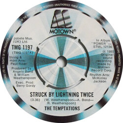 The Temptations Struck By Lightning Twice USED VINYL 7INCH