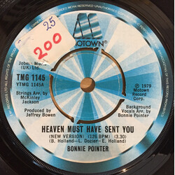 Bonnie Pointer Heaven Must Have Sent You (New Version) USED VINYL 7INCH 45 RPM