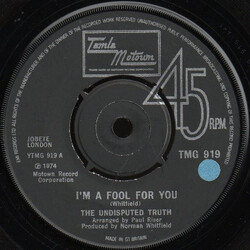 Undisputed Truth (2) I'm A Fool For You / Mama I Got A Brand New Thing (Don't Say No)" VINYL 7" USED