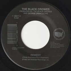 The Black Crowes Remedy / Darling Of The Underground Press USED VINYL 7INCH 45 RPM SINGLE