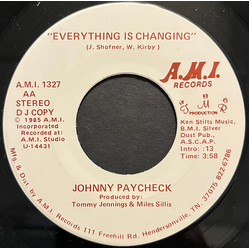 Johnny Paycheck Everything Is Changing Vinyl 7" USED