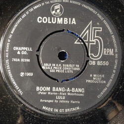 Lulu Boom Bang-A-Bang USED VINYL 7INCH 45 RPM SINGLE