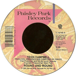 Tevin Campbell Round And Round USED VINYL 7INCH SINGLE 45 RPM