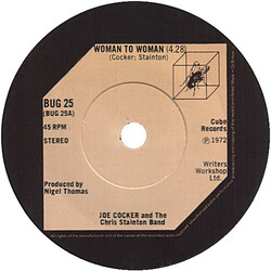 Joe Cocker / The Chris Stainton Band Woman To Woman USED VINYL 7INCH 45 RPM SINGLE