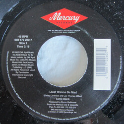 Terri Clark I Just Wanna Be Mad USED VINYL 7INCH 45 RPM SINGLE