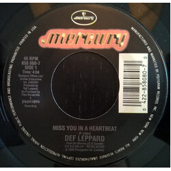 Def Leppard Miss You In A Heartbeat USED VINYL 7INCH 45 RPM SINGLE STEREO