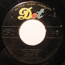 Tab Hunter Ninety-Nine Ways USED VINYL 7INCH 45 RPM SINGLE