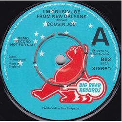 Cousin Joe I'm Cousin Joe From New Orleans Vinyl 7" USED