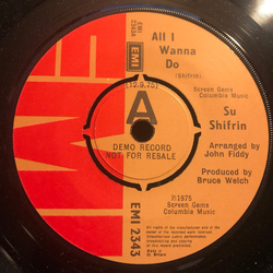 Sue Shifrin All I Wanna Do Vinyl 7" USED