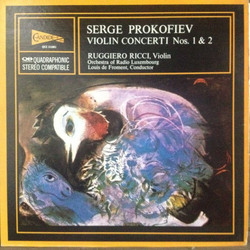 Sergei Prokofiev / Ruggiero Ricci / Orchestra Of Radio Luxembourg / Louis De Froment Violin Concerti Nos. 1 & 2 Vinyl LP USED