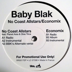Baby Blak No Coast Allstars / Economix Vinyl 12" USED
