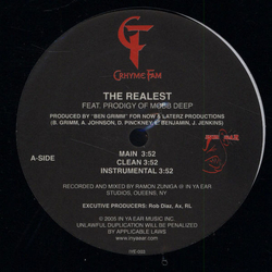 Crhyme Fam The Realest Vinyl 12" USED