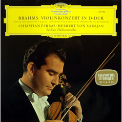 Johannes Brahms / Christian Ferras / Herbert von Karajan / Berliner Philharmoniker Konzert Für Violine Und Orchester D-Dur Vinyl LP USED