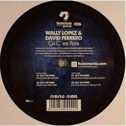 Wally Lopez / David Ferrero Ça C'est Paris Vinyl 12" USED