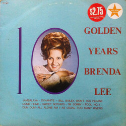 Brenda Lee 10 Golden Years Vinyl LP USED