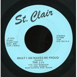The J-J's (2) What I Am Makes Me Proud / The King And Us USED VINYL 7INCH 45 RPM STEREO