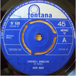 Joan Baez Farewell Angelina Vinyl 7" USED