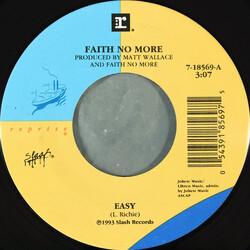 Faith No More Easy / Das Schutzenfest VINYL 7" USED