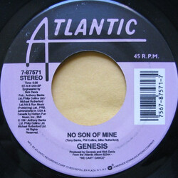 Genesis No Son Of Mine USED VINYL 7INCH 45 RPM SINGLE STEREO