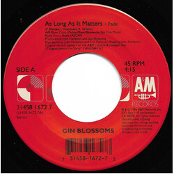 Gin Blossoms As Long As It Matters USED VINYL 7INCH 45 RPM