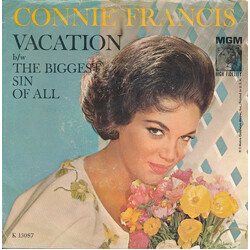 Connie Francis Vacation b/w The Biggest Sin Of All USED VINYL 7INCH 45 RPM SINGLE