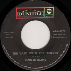 Richard Harris The Yard Went On Forever USED VINYL 7INCH 45 RPM SINGLE