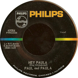 Paul & Paula Hey Paula / Bobby Is The One USED VINYL 7INCH SINGLE 45 RPM