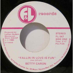 Betty Caron Fallin In Love Is Fun Vinyl 7" USED