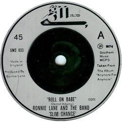 Ronnie Lane & Slim Chance Roll On Babe USED VINYL 7INCH 45 RPM SINGLE