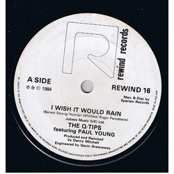 The Q Tips / Paul Young I Wish It Would Rain USED VINYL 7INCH SINGLE