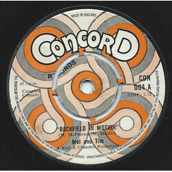 Mel & Tim Backfield In Motion USED VINYL 7INCH 45 RPM