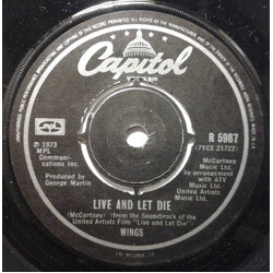 Wings (2) Live And Let Die USED VINYL 7INCH 45 RPM SINGLE REPRESS